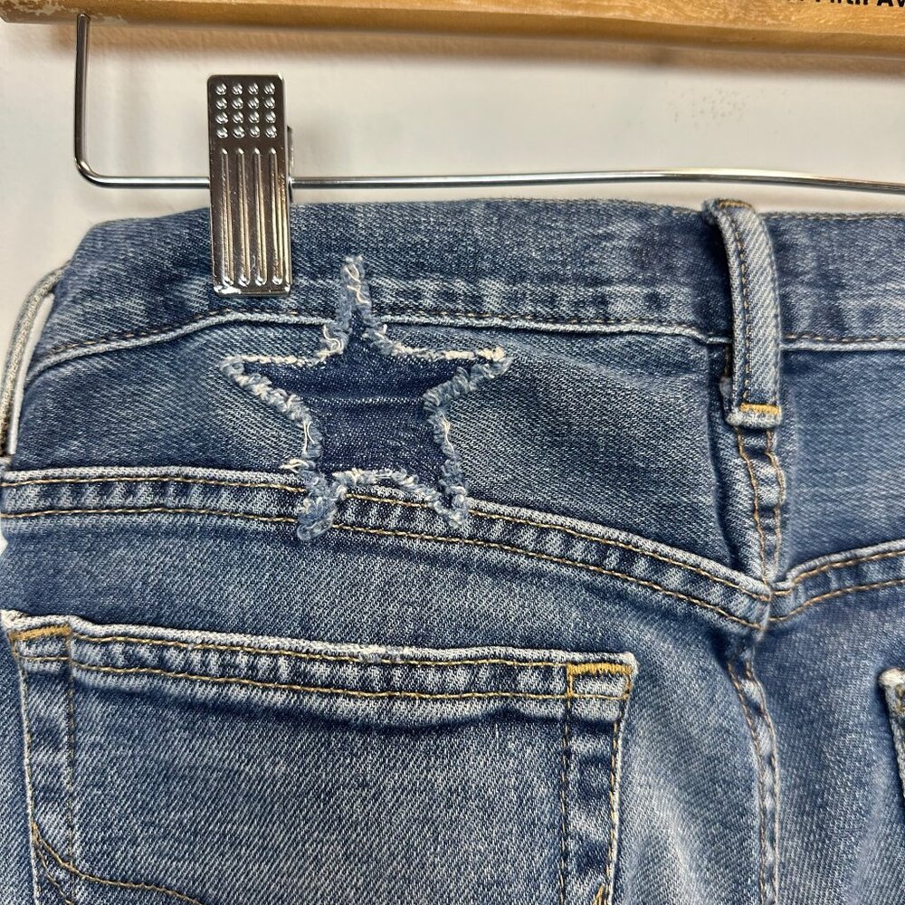 Polo RL Waverly Straight Crop Star Patch Jeans Waist 25 - Picture 11 of 15
